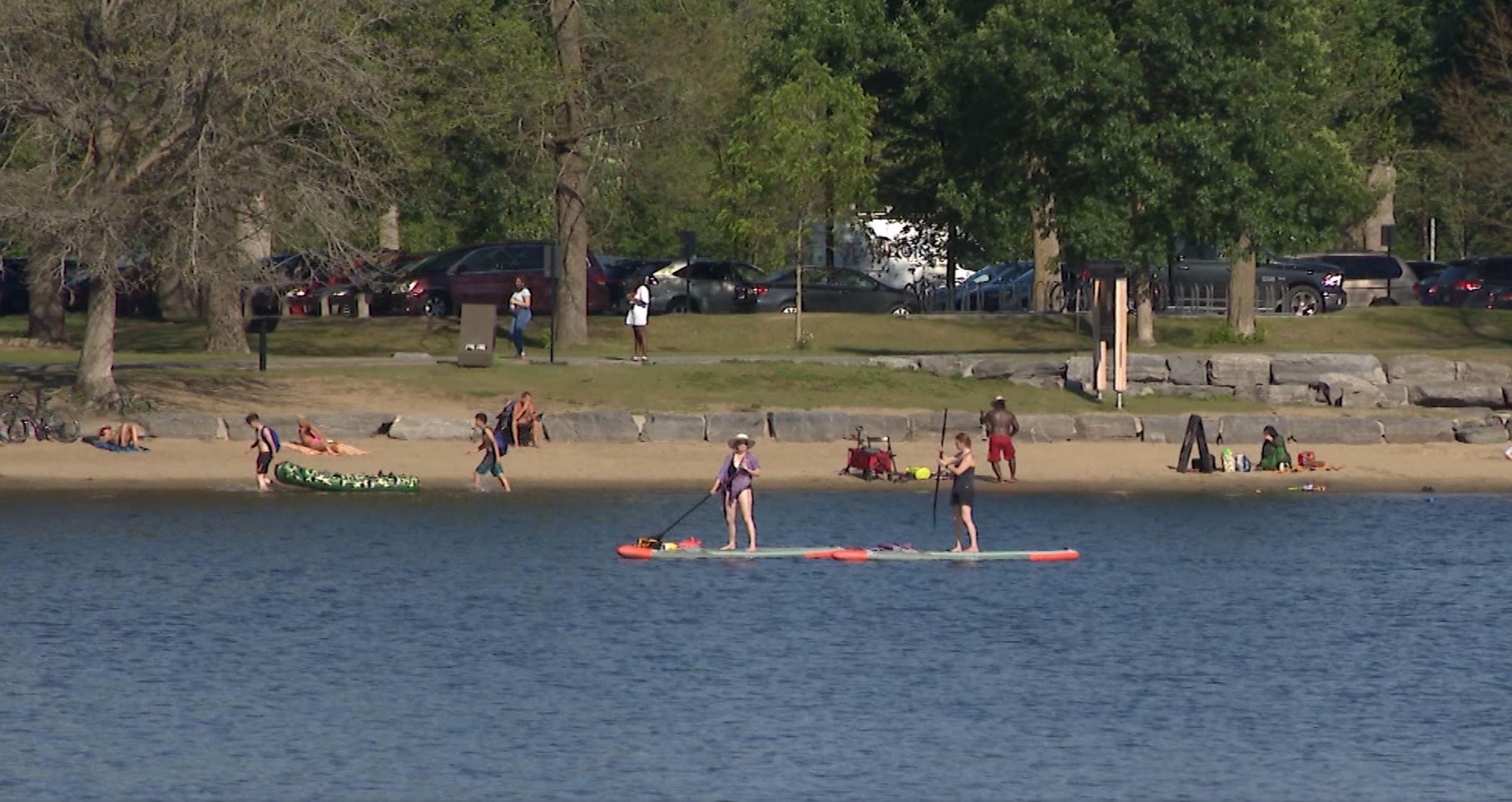 Réouverture de la plage du lac Leamy - TVA Gatineau